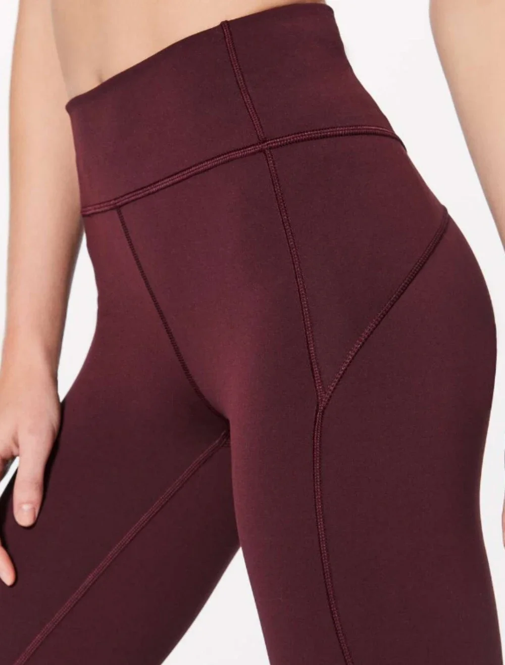 Lululemon In Movement 7/8 Tight - Garnet Women's 10 Yoga Activewear Athletic
